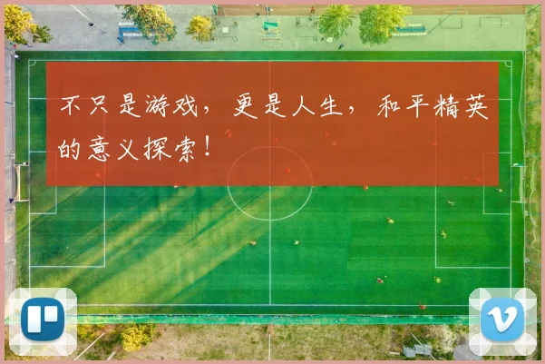 不只是游戏，更是人生，和平精英的意义探索！